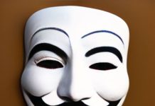 Eine Anonymousähnliche Maske von einer AI erstellt